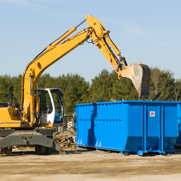 what size residential dumpster rentals are available in Cedarcreek MO